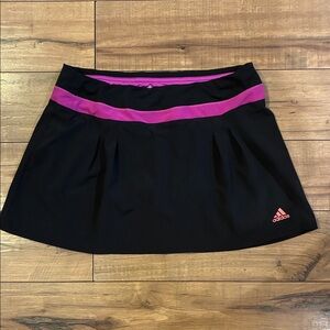 adidas Black Skirt with Pink Waistband Golf Pickleball Tennis